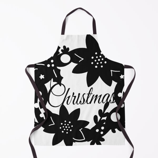 Item preview, Black and White Christmas Wreath designed and sold by daisyandlime.