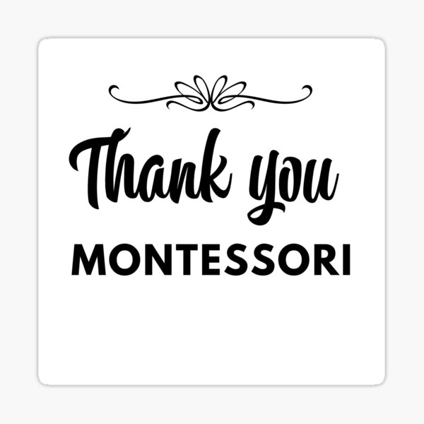 Item preview, Thank you Montessori designed and sold by TeyMank.