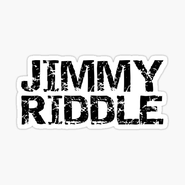 JIMMY RIDDLE UK BRITISH SLANG JaCorin  Sticker