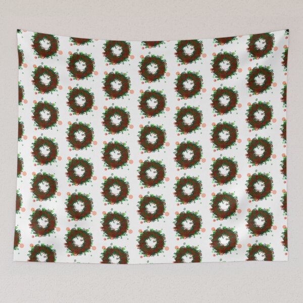 Item preview, Christmas Wreath Festive Design designed and sold by EssarangArt.
