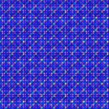 Artwork thumbnail, Blue Raspberry diagonal plaid by Sunflowerstudio1