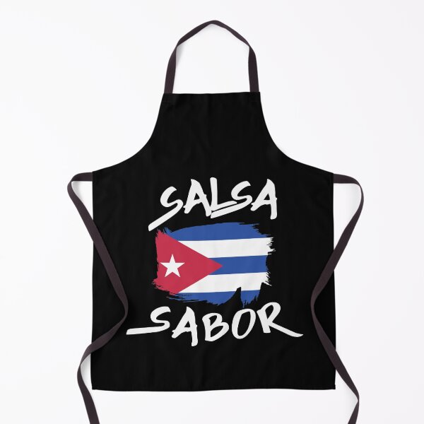Aperçu de l'œuvre Salsa Sabor Je suis fier d'être drapeau cubain T-shirt Merch créée et vendue par PRINTS2HOT.
