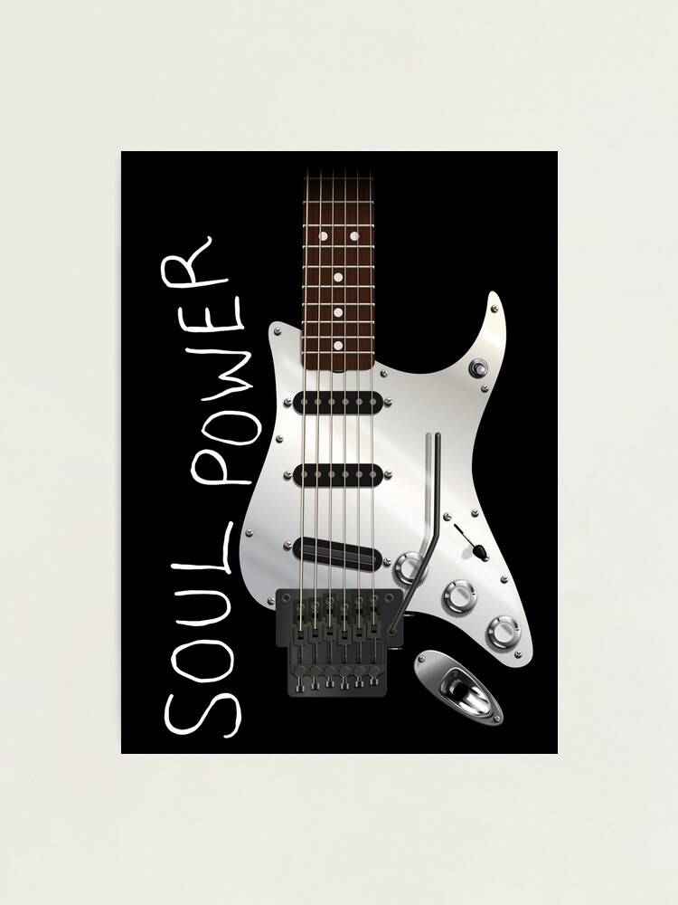 SOUL POWER STRAT STYLE GUITAR DIGITAL ILLUSTRATION