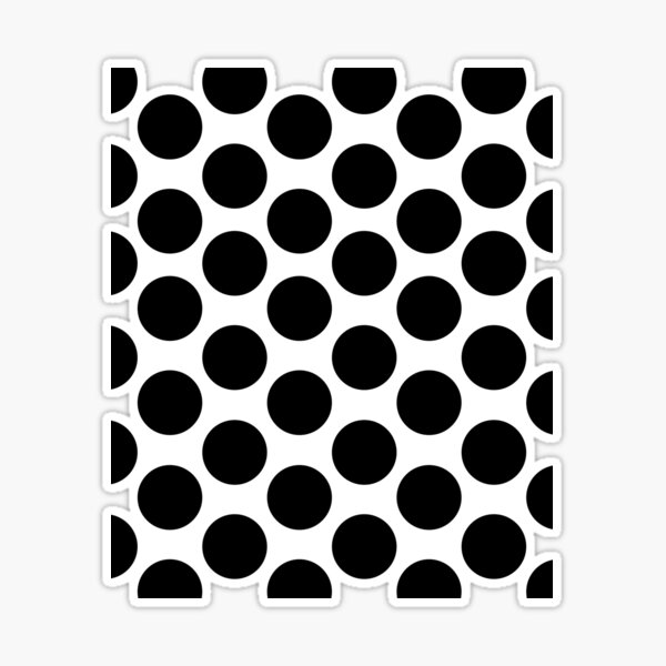 Black Circles Dots Sticker for Sale by edwinvisuals