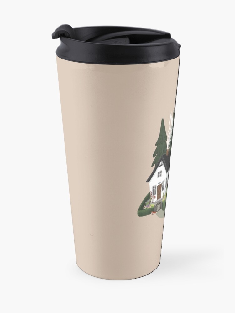 Alternate view of Forest Cottage Travel Coffee Mug