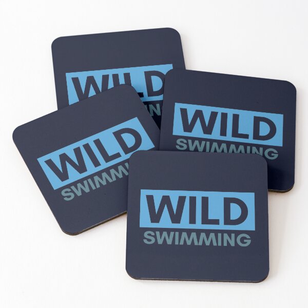 Item preview, Wild Swimming - Bold Blue design designed and sold by WildBerryArt.
