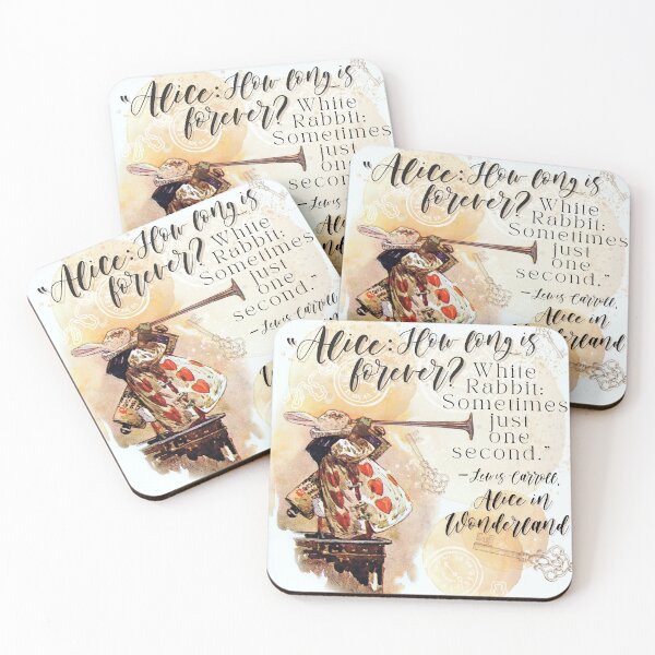 Item preview, Alice in Wonderland The White Rabbit Quote  designed and sold by Pinkmagenta.