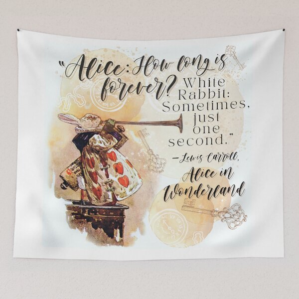 Item preview, Alice in Wonderland The White Rabbit Quote  designed and sold by Pinkmagenta.