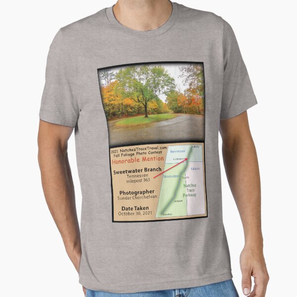 Item preview, Honorable Mention - 2021 Fall Foliage Photo Contest - Parkway at Sweetwater Branch designed and sold by natcheztrace.