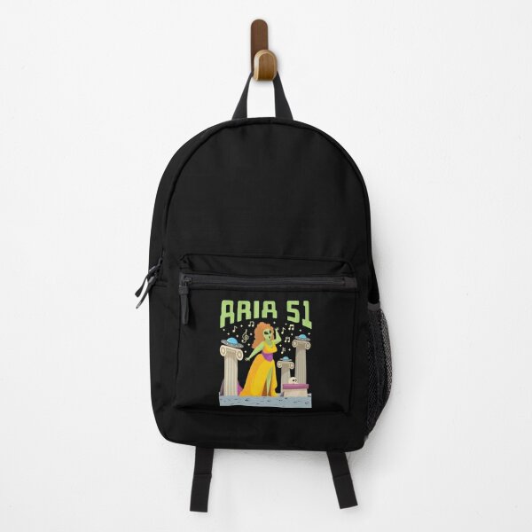 Mochila Negra Aliens Extraterrestres Backpack