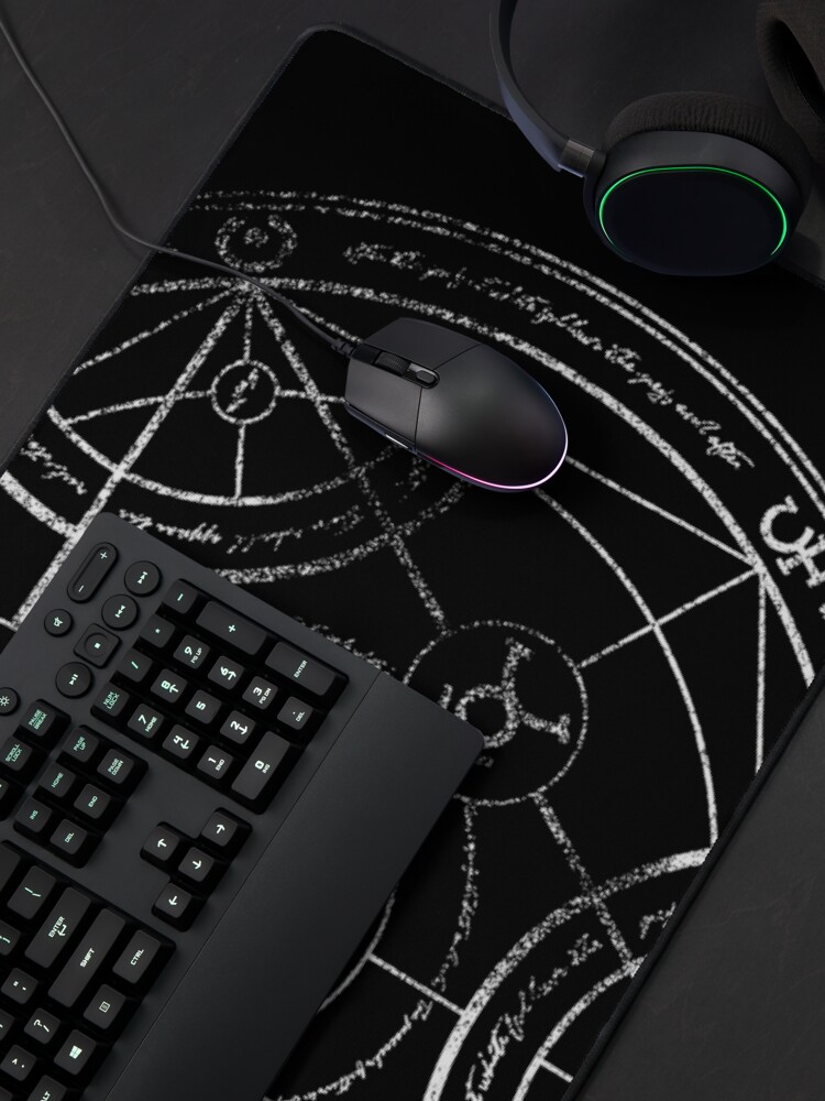 Alternate view of Human transmutation circle - chalk Mouse Pad