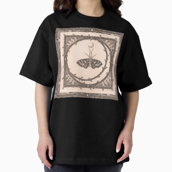Moon Phases - Wisdom Fairy - Moth Oversized T-Shirt