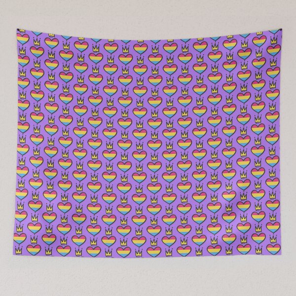 Item preview, Pansexual Pride Heart Crown designed and sold by Lori P.