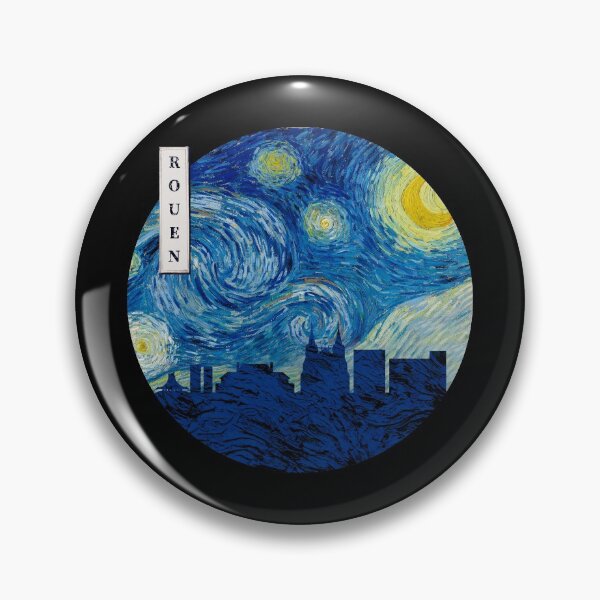 Item preview, Rouen Starry Night Van Gogh Circle designed and sold by DFerraz.