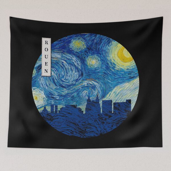 Item preview, Rouen Starry Night Van Gogh Circle designed and sold by DFerraz.