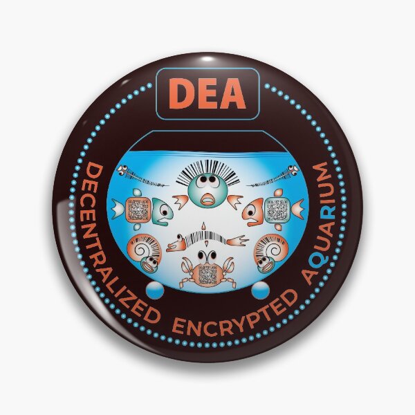 Item preview, DEA. Decentralized Encrypted Aquarium. designed and sold by VoloshenDesigns.