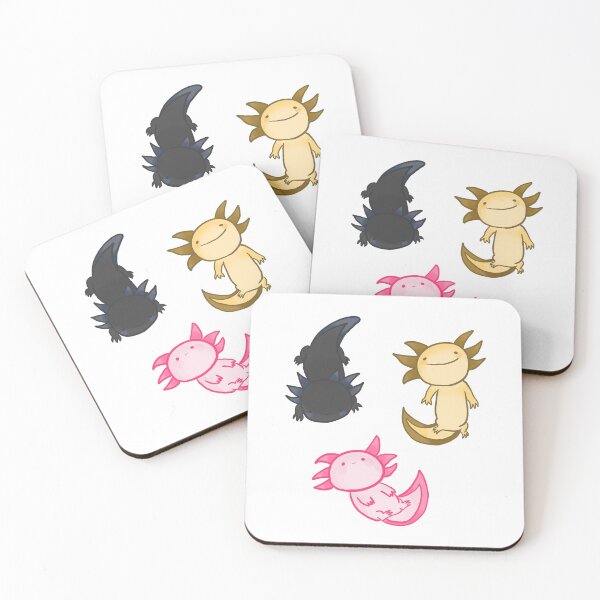 Artikelvorschau, Niedliche bunte Axolotl entworfen und verkauft von Mayarart.