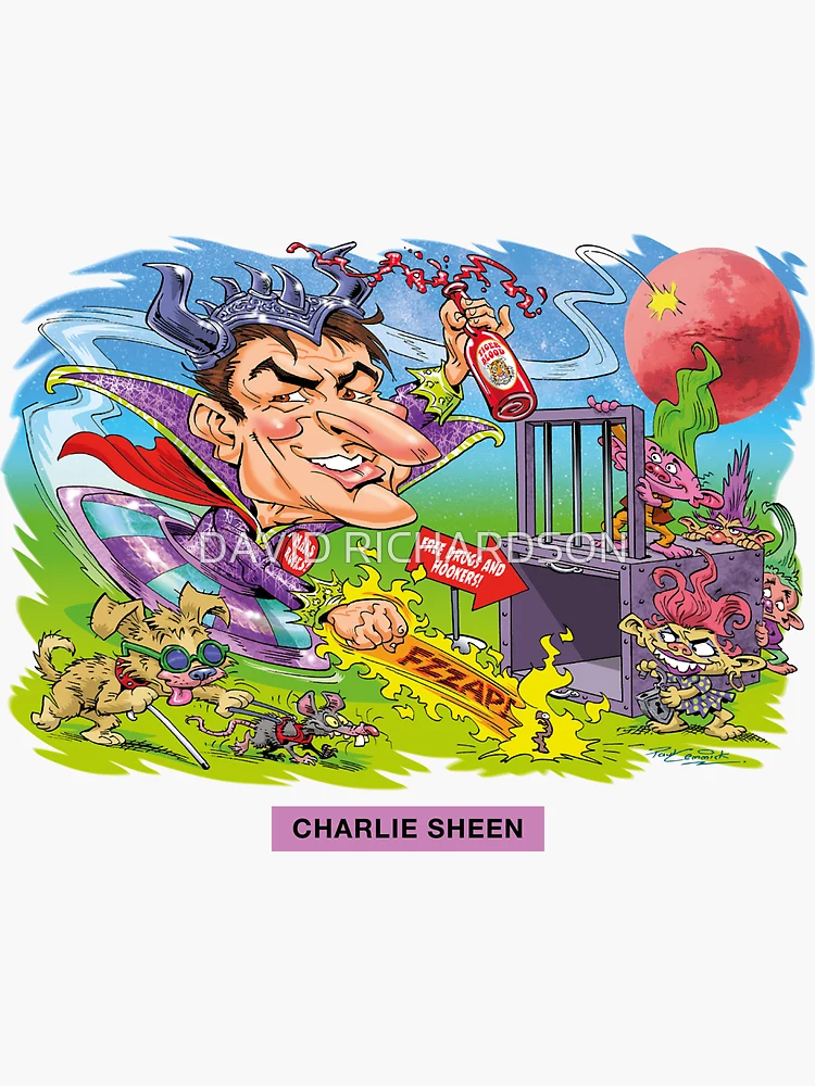 Charlie Sheen Sticker