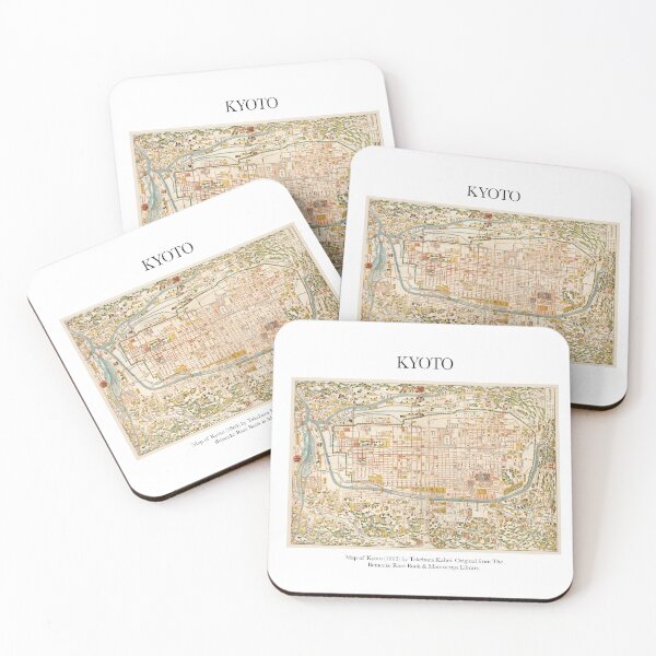 Item preview,  Antique Vintage Kyoto Japan Map designed and sold by FrostMintStudio.