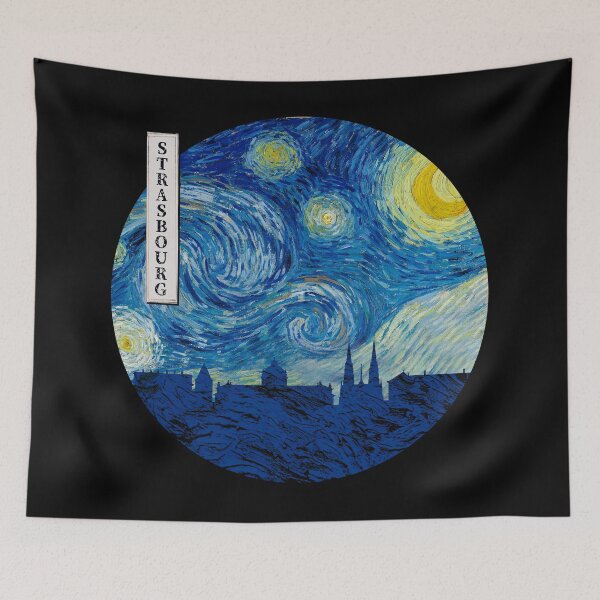Item preview, Strasbourg Starry Night Van Gogh Circle designed and sold by DFerraz.