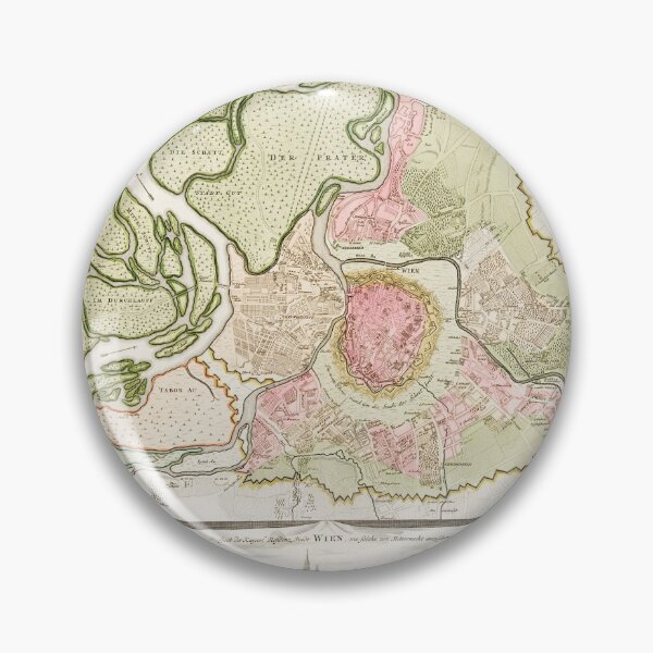 Item preview,  Antique Vintage Vienna Austria Map designed and sold by FrostMintStudio.