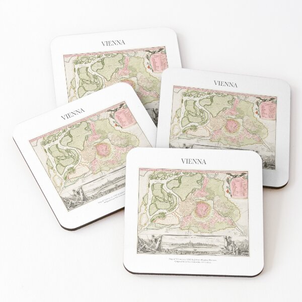 Item preview,  Antique Vintage Vienna Austria Map designed and sold by FrostMintStudio.