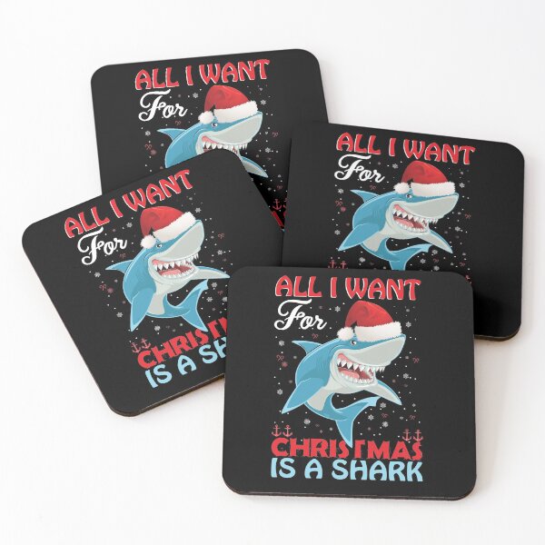 Item preview, Christmas Jolly Shark - Funny designed and sold by sriniboss758.
