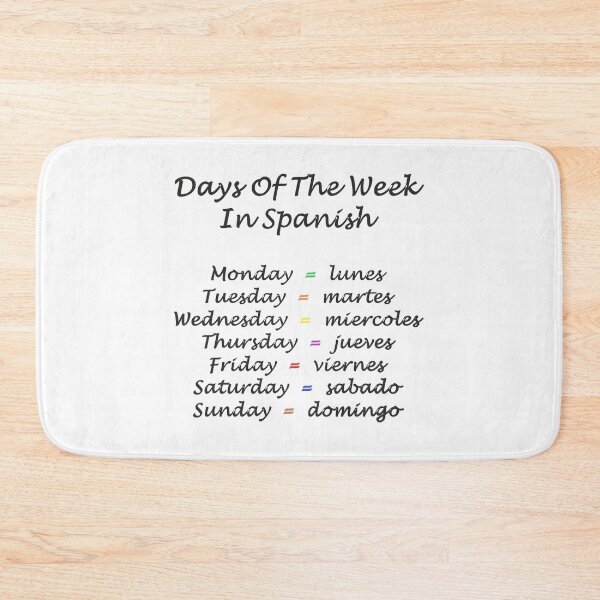 Item preview, Days Of The Week In Spanish designed and sold by superchele.