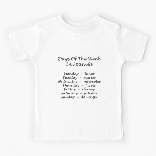 Item preview, Days Of The Week In Spanish designed and sold by superchele.