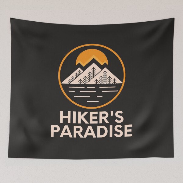 Item preview, Hiker's Paradise - Mountain lover's designed and sold by WildBerryArt.