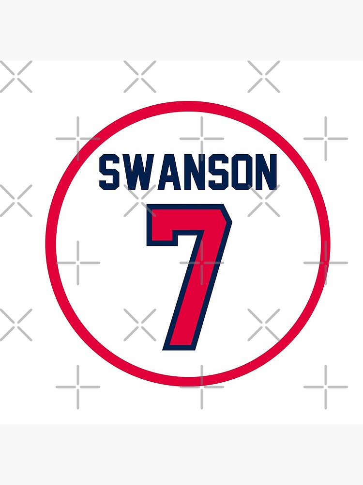 dansby swanson jersey number Poster for Sale by madisonsummey