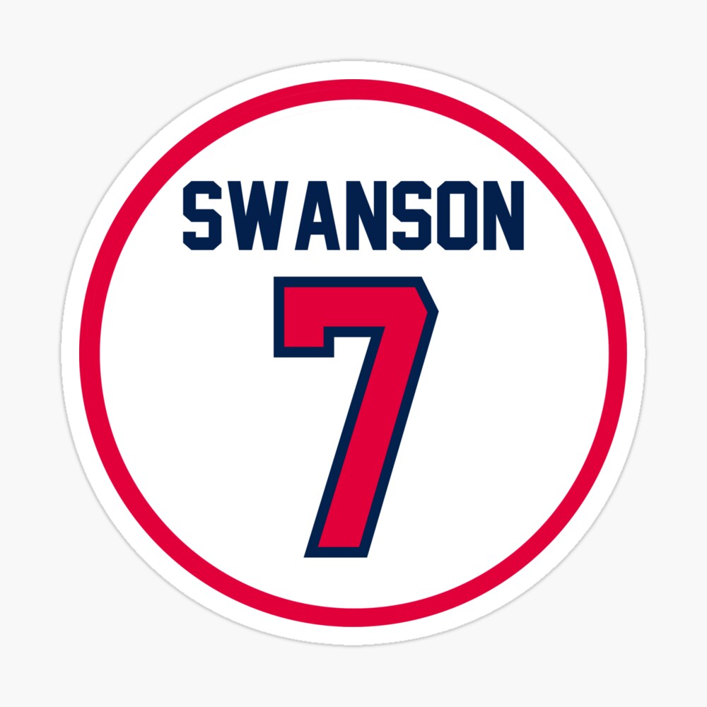 dansby swanson jersey number Poster for Sale by madisonsummey