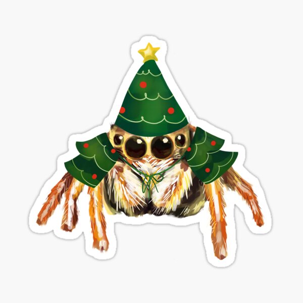 Item preview, Jumping Spider in Christmas Tree Costume designed and sold by techno-mantis.