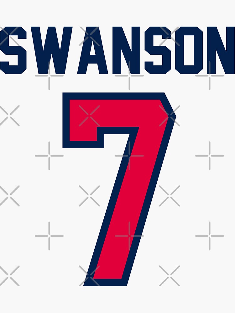 dansby swanson jersey Sticker for Sale by madisonsummey