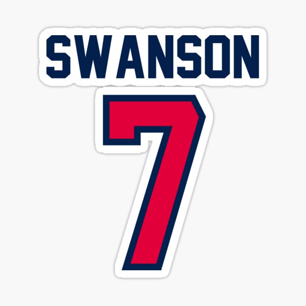 Dansby Swanson Sticker for Sale by artanddesignK