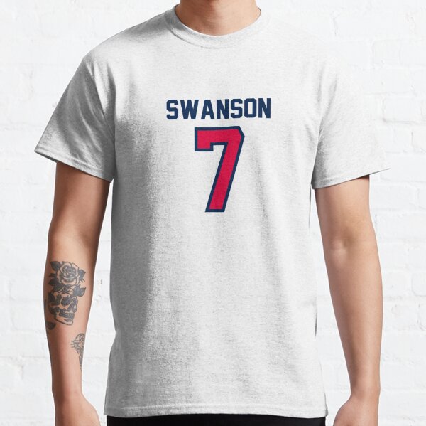 dansby swanson jersey number Sticker for Sale by madisonsummey