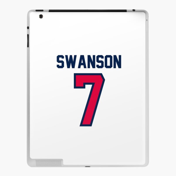 dansby swanson jersey number iPad Case & Skin for Sale by madisonsummey