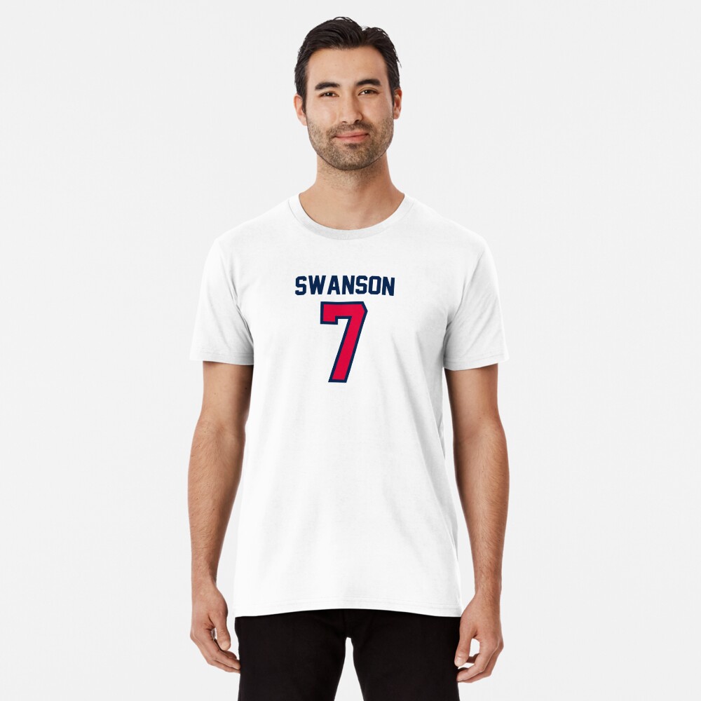 dansby swanson jersey number Sticker for Sale by madisonsummey