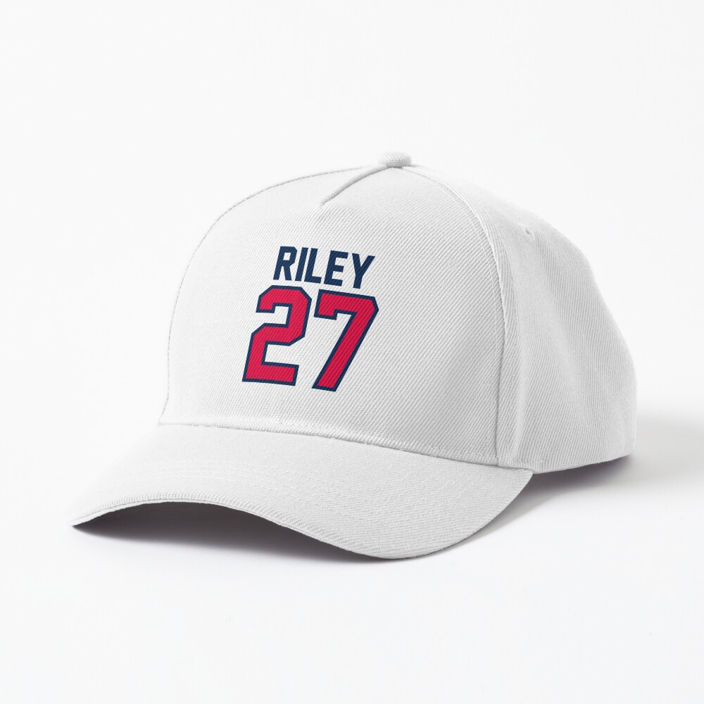 Austin Riley Autographed Braves Hat - Navy & Red