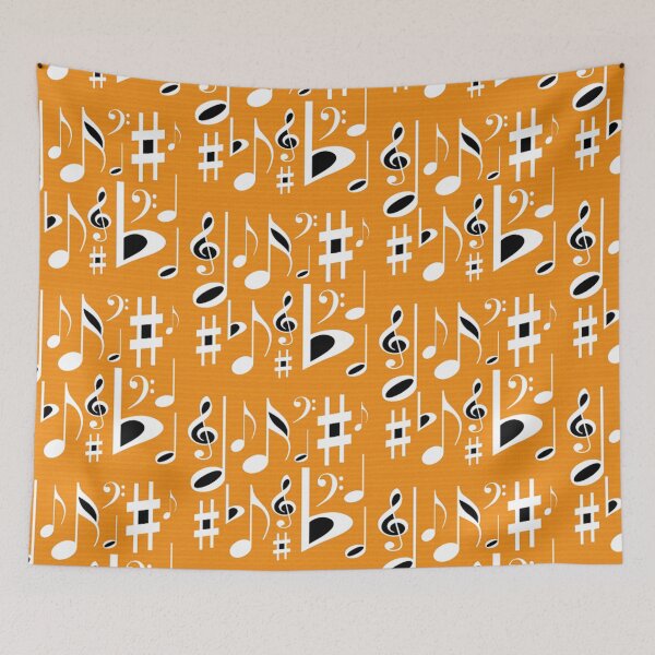 Item preview, Music Notes Classic Retro Design designed and sold by SillaHoekstra.