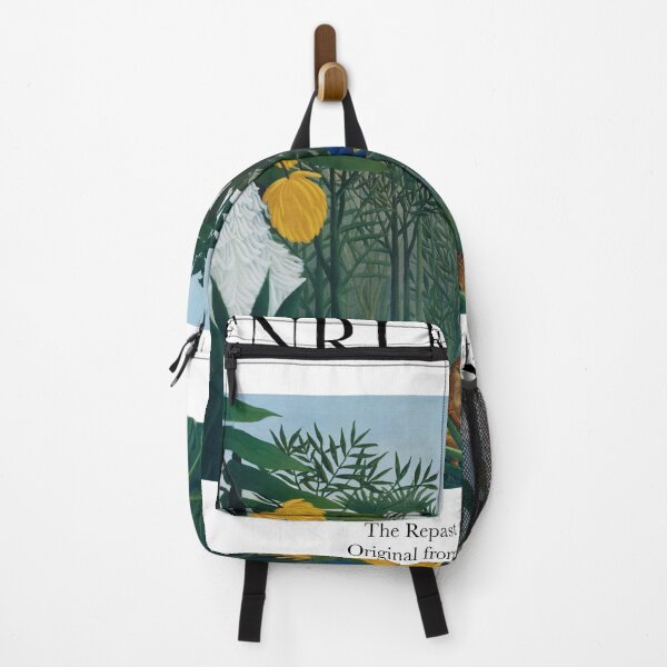 Item preview, HENRI ROUSSEAU - Landscape of lion eating in a tropical jungle designed and sold by FrostMintStudio.