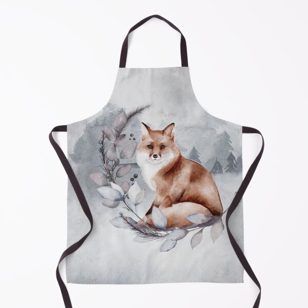 Item preview, Fox with Garland White Christmas: Happy Holidays designed and sold by OutofFocusShop.