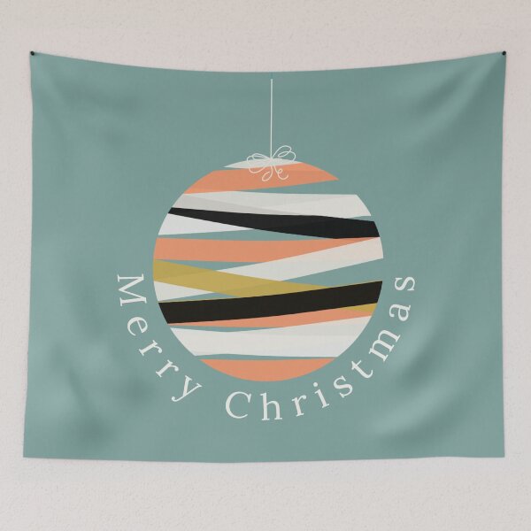 Item preview, Minimalist Christmas Ornament on Green Background designed and sold by Lisa Thomas.