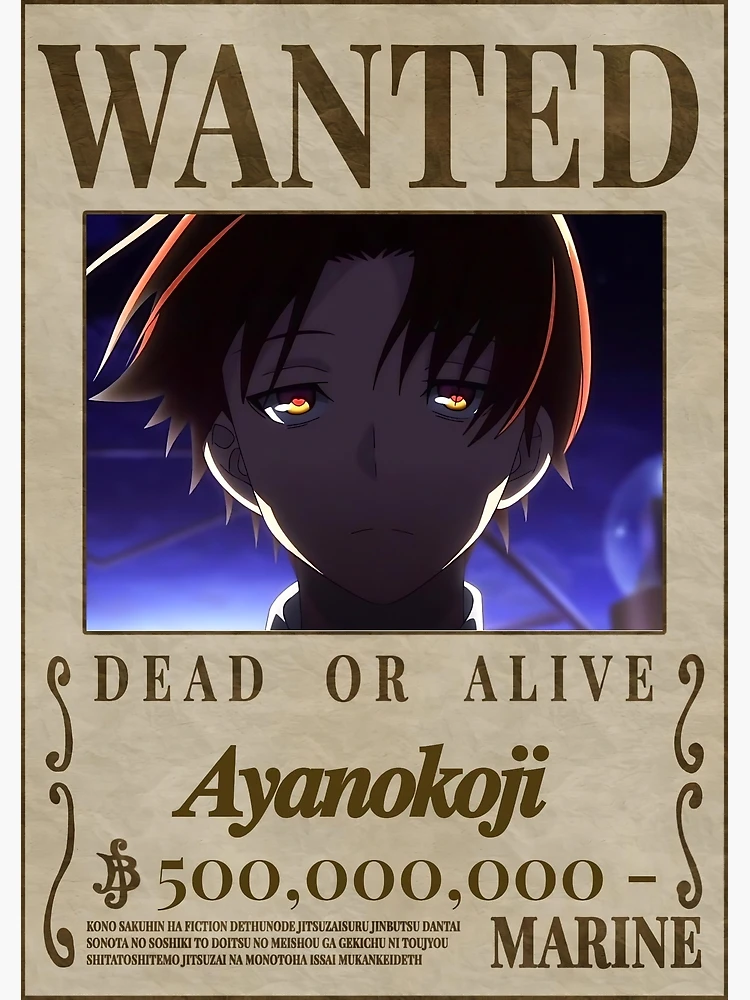 Ayanokōji Kiyotaka Wanteds Poster for Sale by SLawson131