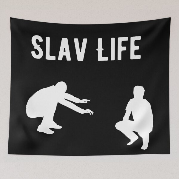 Item preview, Squatting Slav Life designed and sold by 2Cheesy4U.