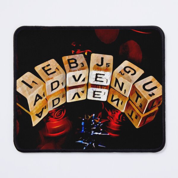 Item preview, Advent cube of a letter game with reflection - Christmas photo design designed and sold by kikidu21.