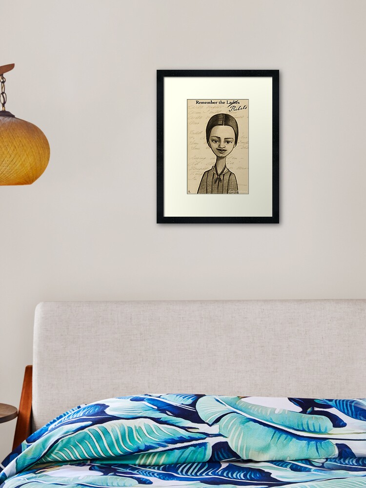 Thumbnail 1 of 7, Framed Art Print, Remember the ladies —Emily Dickenson designed and sold by 3WishStudios.