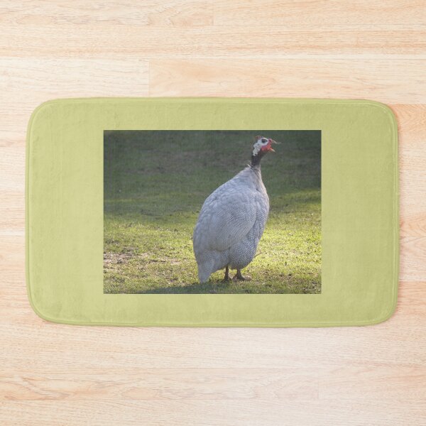 Item preview, Cute Guineafowl Squawking Photograph designed and sold by naturegallery.