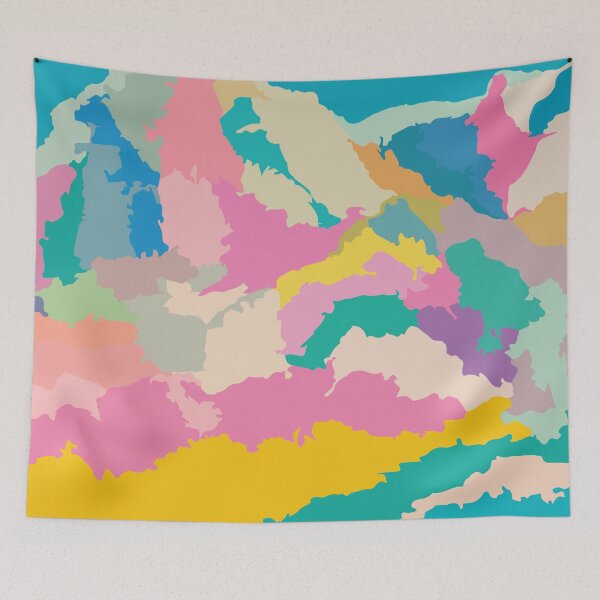 Artikelvorschau, Abstract highland landscape #modernart #wanderlust entworfen und verkauft von MerleCallesen.