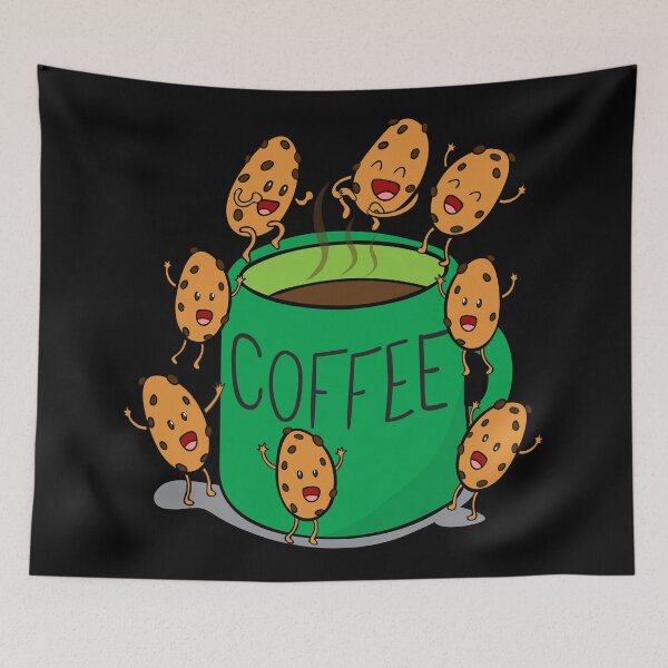 Item preview, green COFFEE mug designed and sold by plushism.